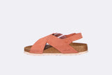 Birkenstock Wmns Tulum Suede Leather SFB Earth Red