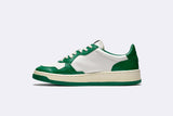 Autry Medalyst 01 Low Leather White/Leather Green